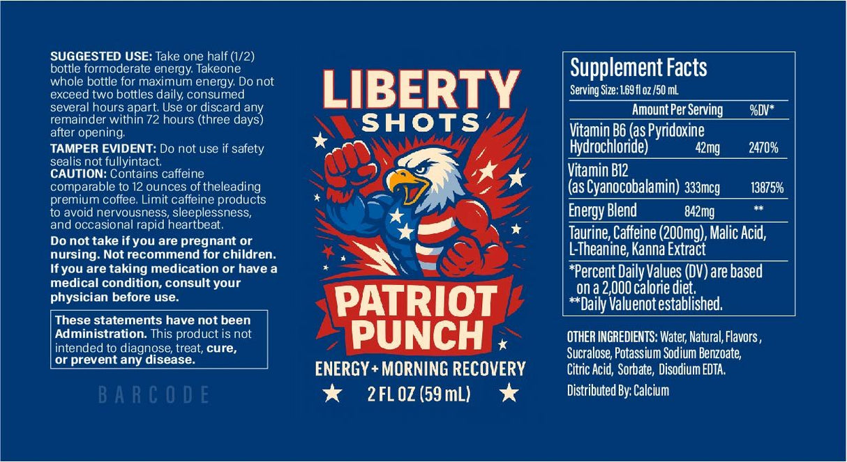 Patriot Punch: Kanna Energy Shot 6+1