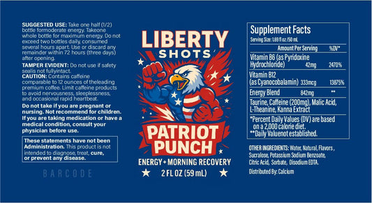 Patriot Punch: Kanna Energy Shot 6+1